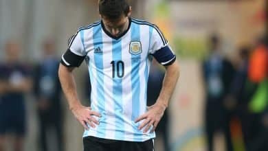 Lionel Messi durante el partido de semifinales de la Copa Mundial 2014 entre Holanda y Argentina