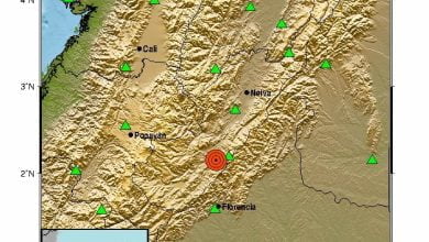 Se registraron tres fuertes temblores en Colombia este mi&eacute;rcoles