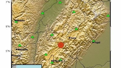 Fuerte temblor se sinti&oacute; en Colombia en la ma&ntilde;ana de este domingo