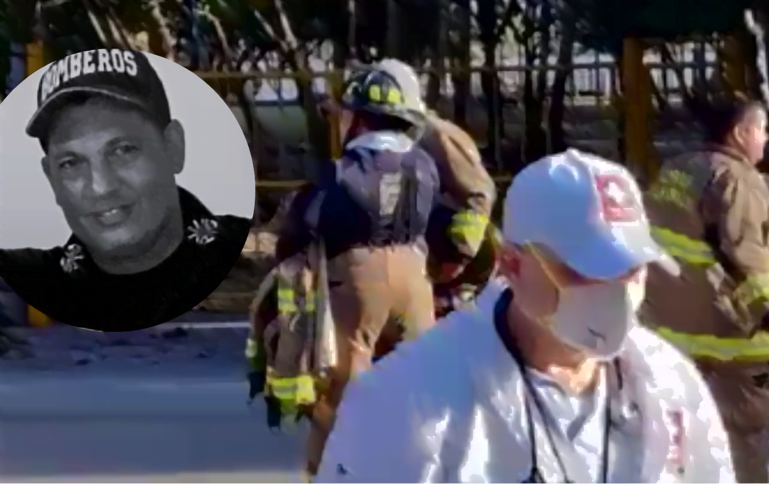 Bombero fallecido en Barranquilla.
