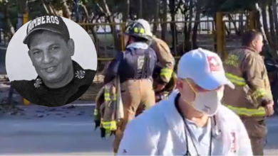 Bombero fallecido en Barranquilla.