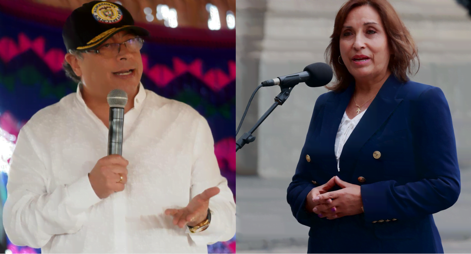presidentes de perú y colombia en alocuciones pública