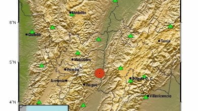 Temblor se sinti&oacute; en Colombia en la tarde de este martes