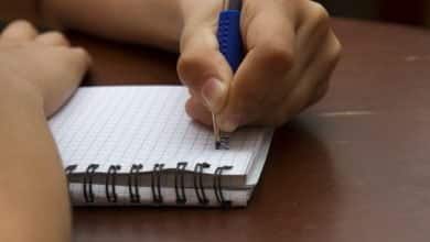 ni&ntilde;o escribiendo en cuaderno / El monstruo de mi cuarto