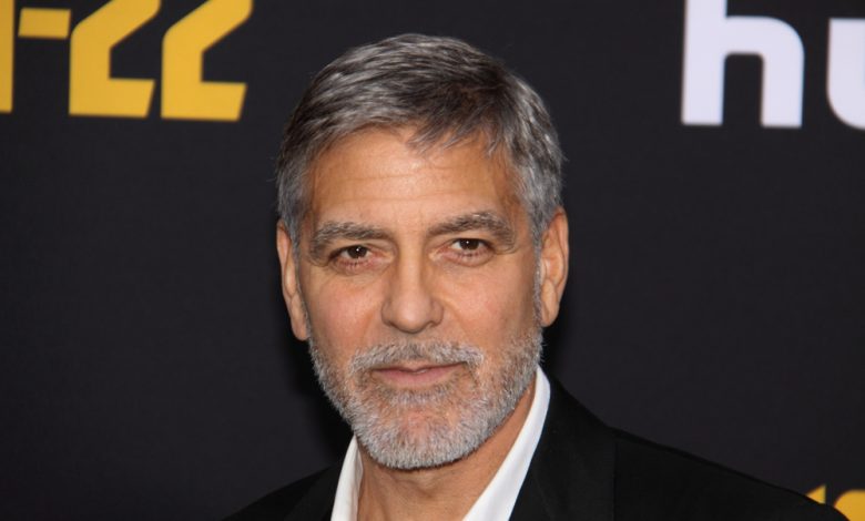 George Clooney en el estreno de CATCH / parálisis de Bell