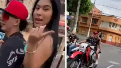 mujer semidesnuda se pasea por las calles de Medell&iacute;n