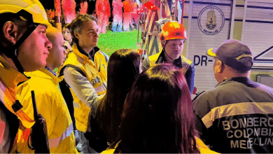 alcalde de medell&iacute;n lleg&oacute; al lugar de la tragedia