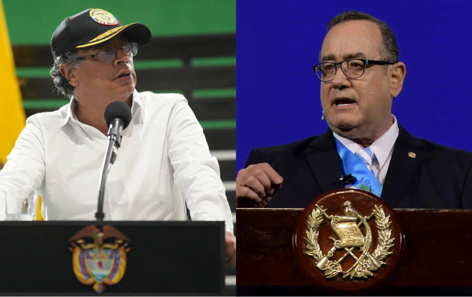 presidentes de Colombia y Guatemala
