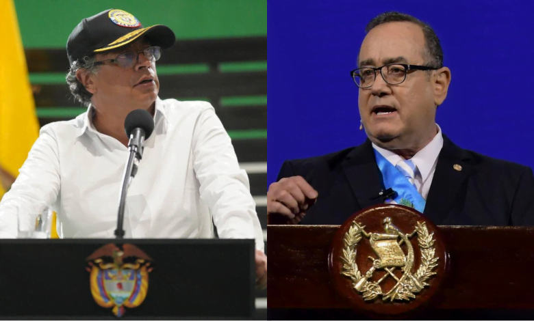 presidentes de Colombia y Guatemala