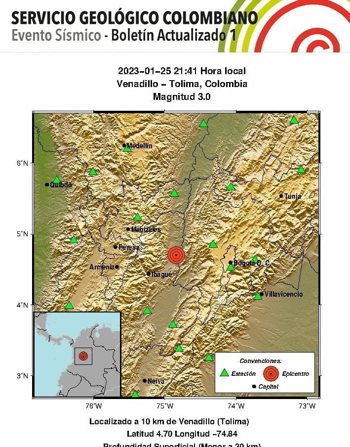 Reportan dos temblores seguidos en la noche de este mi&eacute;rcoles