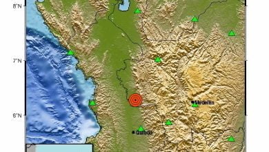 Reportan un segundo temblor en Colombia en la noche de este lunes