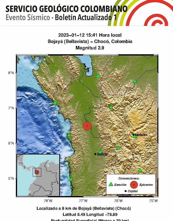 Un segundo temblor se registr&oacute; en el pa&iacute;s este jueves