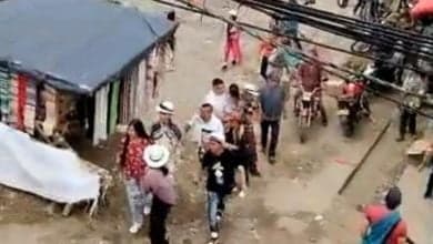 disidencias de las Farc patrullando en Balboa-Cauca