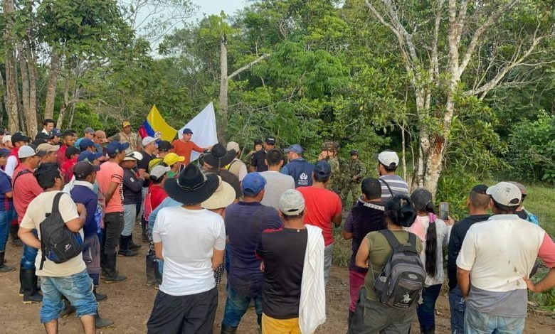 militares retenidos en Meta