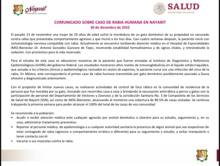 primer caso de rabia