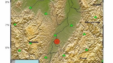 Fuerte temblor se sinti&oacute; en varias ciudades de Colombia este jueves