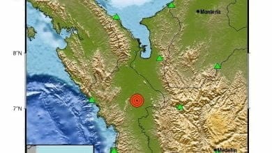 Otra vez se sinti&oacute; fuerte temblor en Colombia