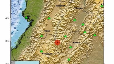 Se sinti&oacute; fuerte temblor en Colombia la noche de este mi&eacute;rcoles