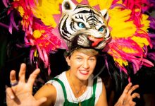 ver&oacute;nica alcocer en el carnaval de barranquilla