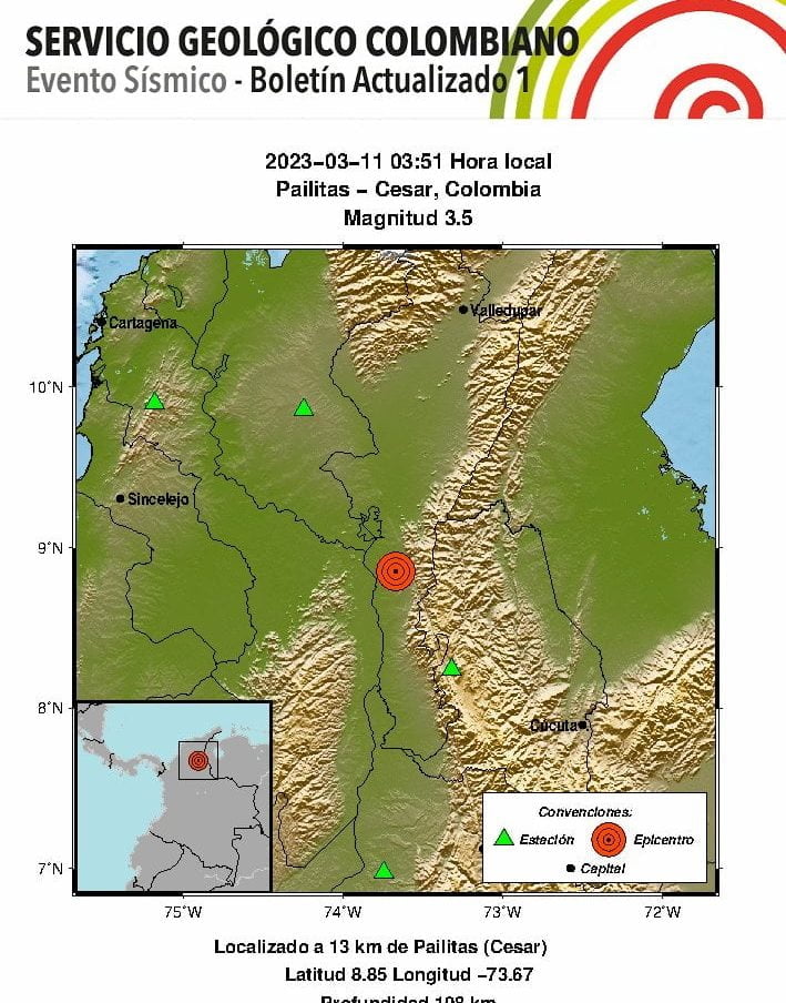 Dos temblores sacudieron nuevamente al pa&iacute;s en la madrugada de este s&aacute;bado