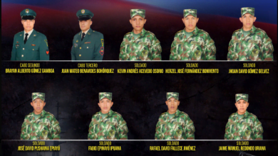 víctimas del atentado contra el Ejército / catatumbo