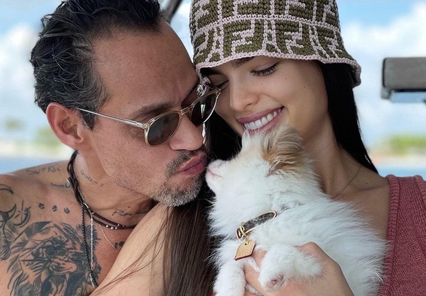 Marc Anthony y Nadia Ferreira