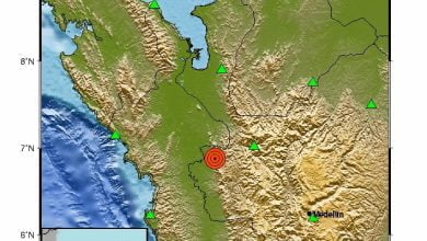 Temblor sacudi&oacute; parte del territorio colombiano este domingo de resurrecci&oacute;n
