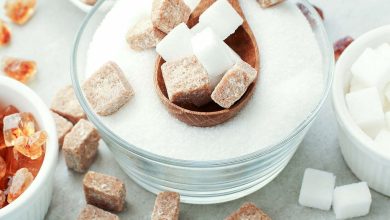 Imagen de diferentes tipos de az&uacute;car, que se deben reemplazar por sustitutos