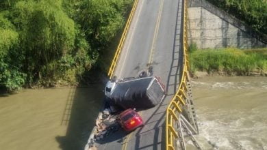 puente de desploma / puente El Alambrado