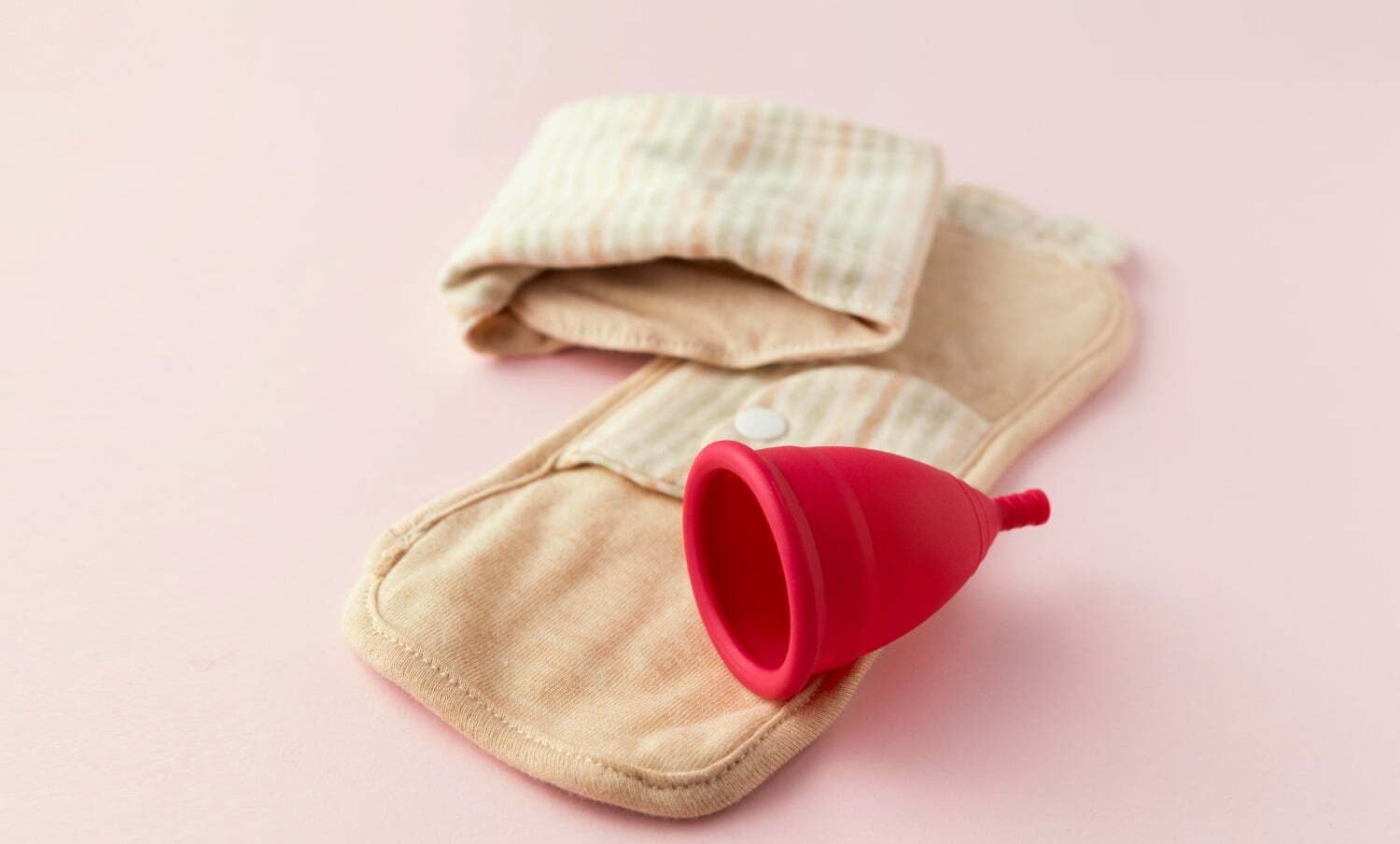 Copa menstrual y toalla de tela, para el periodo menstrual