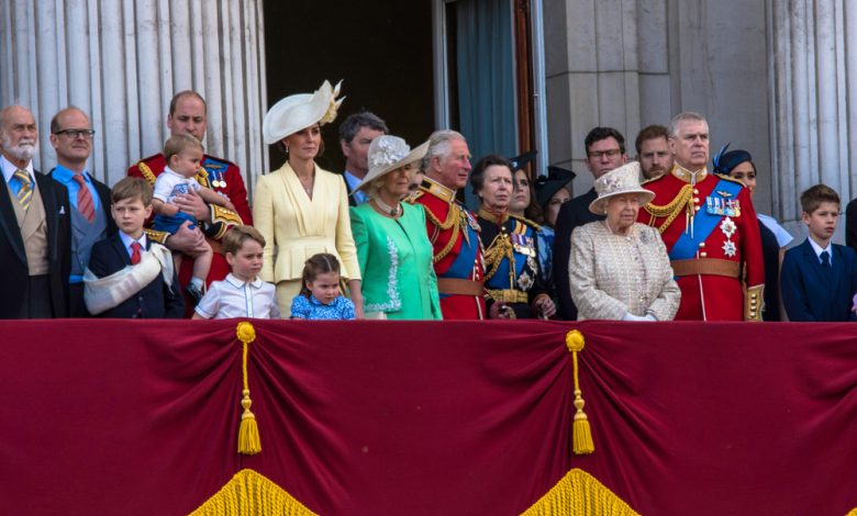 desfile de cumpleaños de Su Majestad la Reina / familia real británica