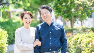 Edad media pareja asi&aacute;tica / h&aacute;bitos japoneses / Navidad / felicidad