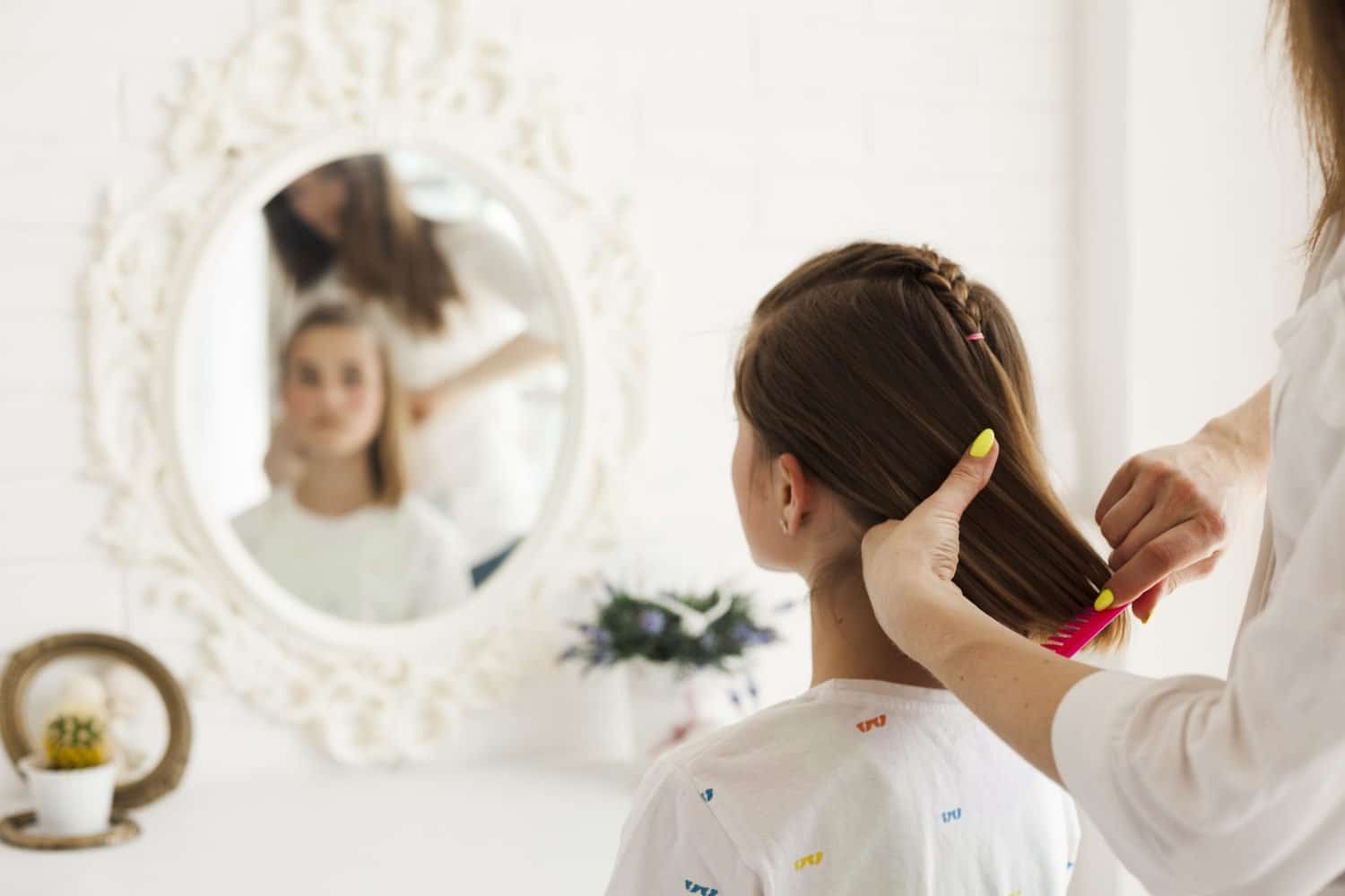 peinado de las ni&ntilde;as