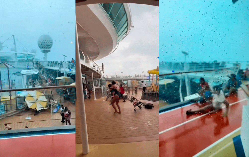 Pasajeros de un crucero vivieron momentos de terror por fuerte tormenta el&eacute;ctrica
