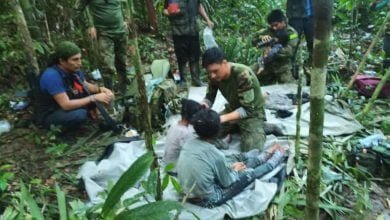 fotos de los niños perdidos en Guaviare / niños rescatados en la selva