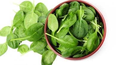 alimento m&aacute;s saludable - espinacas