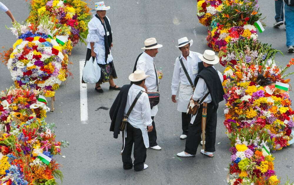 Antioquia, Colombia. October 11, 2016: Silleteros / Feria de las Flores