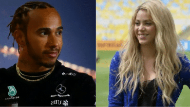 shakira y Lewis Hamilton