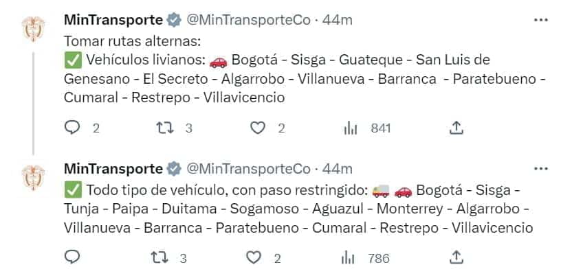 avalancha en Cundinamarca