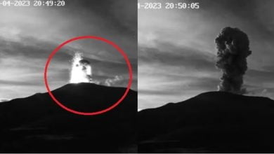 Registran sorprendente fenómeno de incandescencia en el Nevado del Ruiz