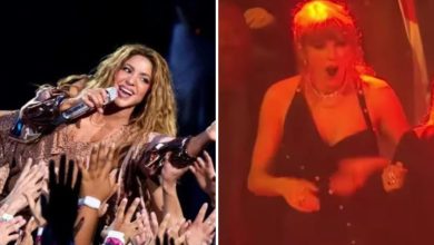 Taylor Swift se hace viral por su reacci&oacute;n al show de Shakira en los VMA
