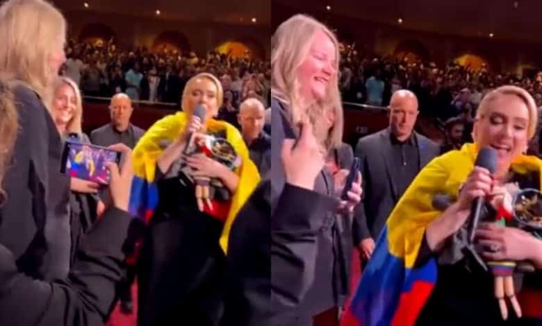 Viral: &iquest;Por qu&eacute; Adele cant&oacute; con envuelta en la bandera de Colombia?