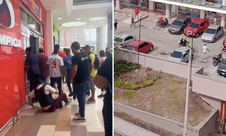 Hampones madrugaron en Barranquilla: hubo asalto de 'película' en centro comercial