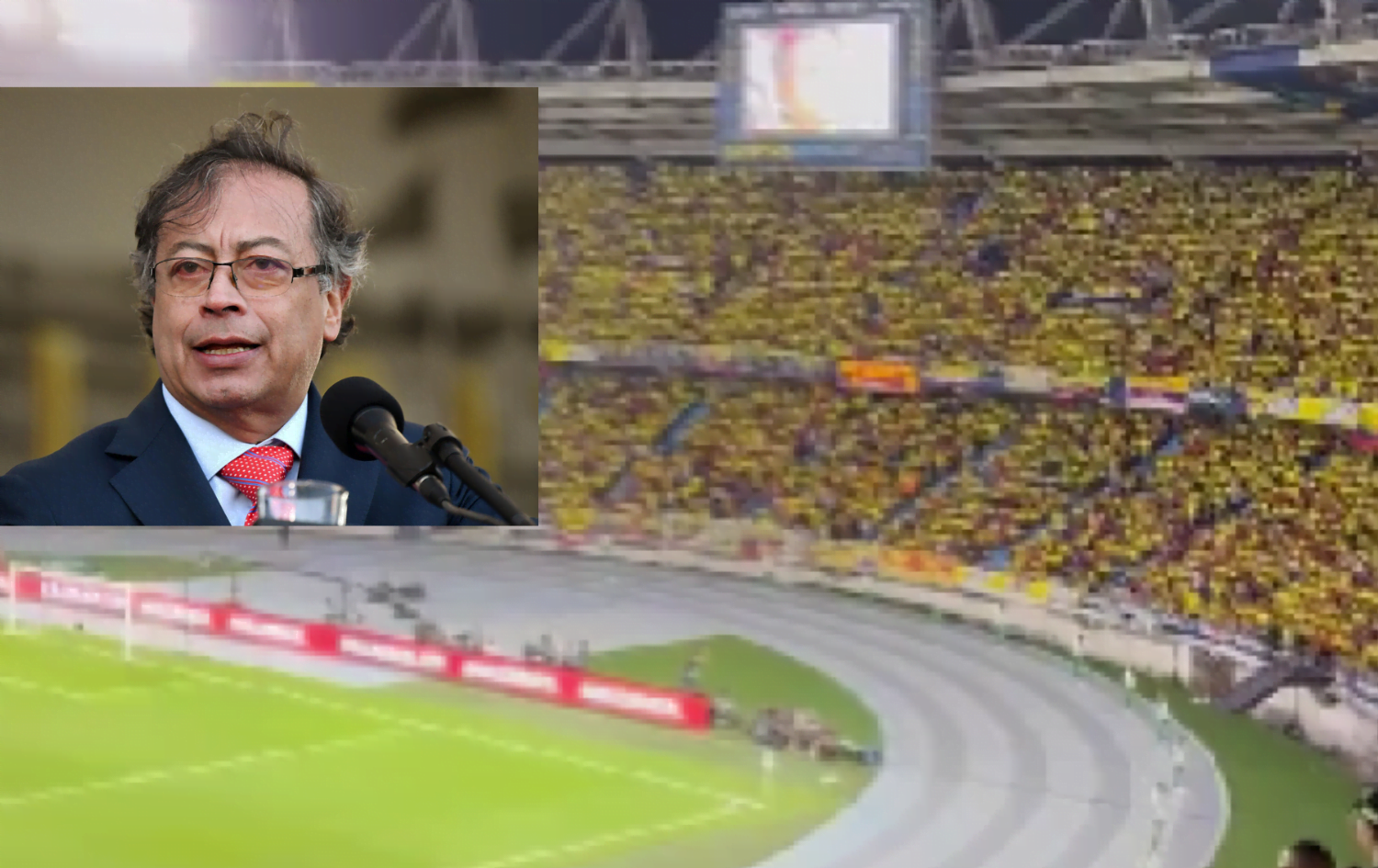 Video: "Fuera Petro", gritaron a coro en el estadio durante partido Colombia-Brasil metropolitano