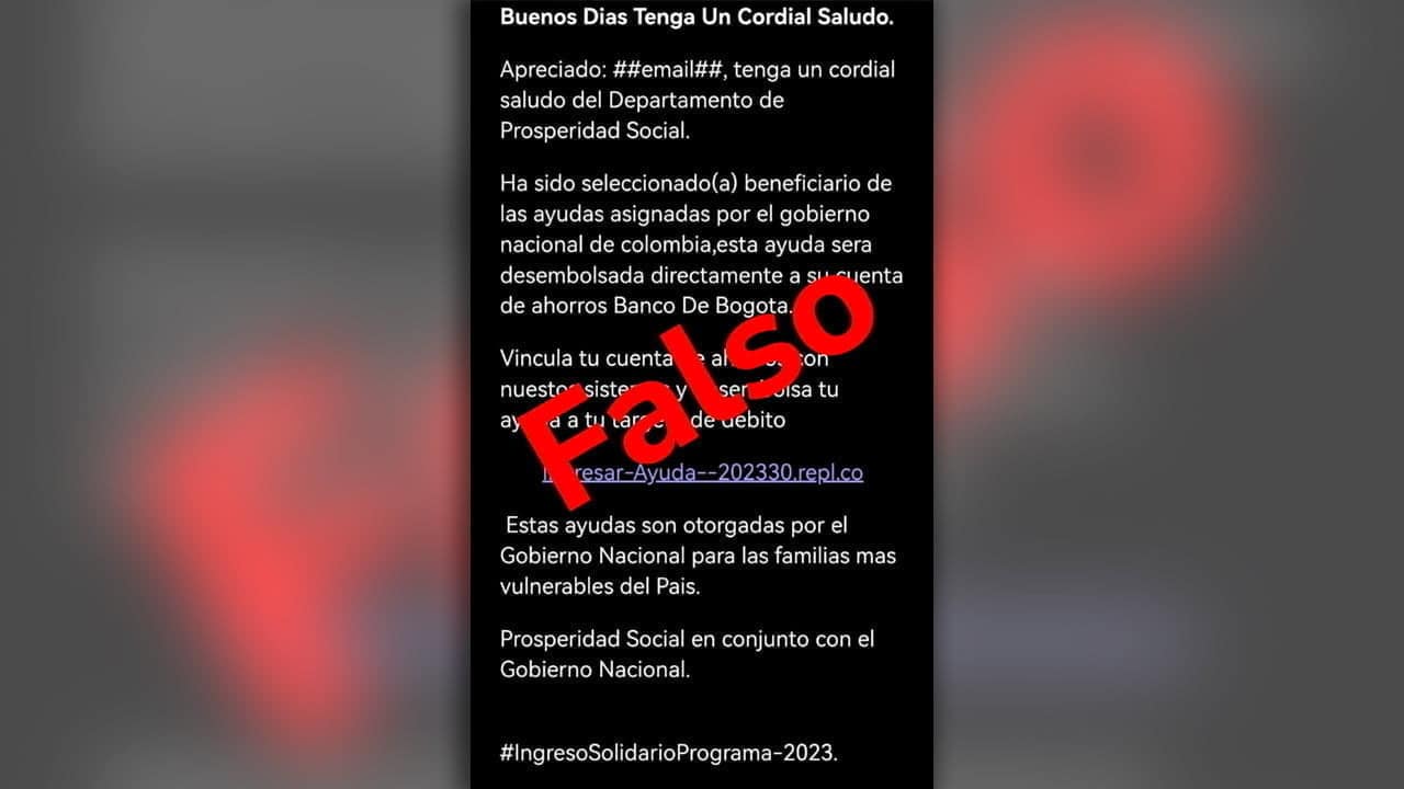 &iexcl;Atenci&oacute;n! Programa Renta Ciudadana no est&aacute; solicitando informaci&oacute;n personal ni bancaria para acceder a pagos