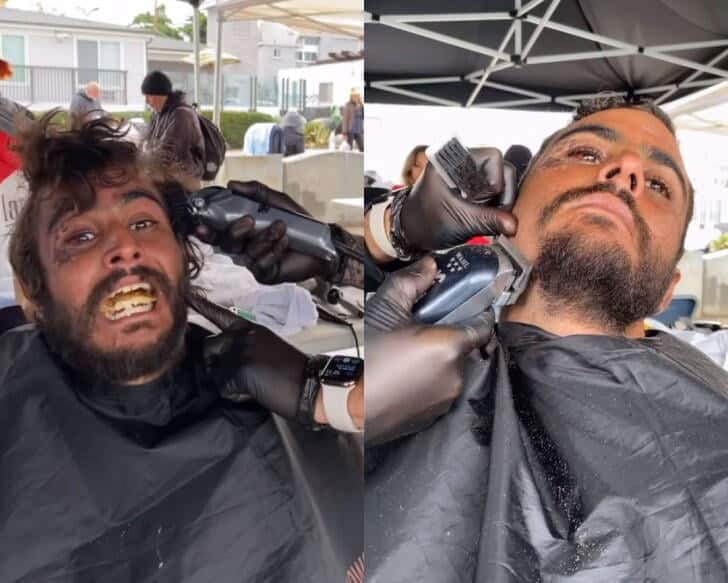 Video viral: Internautas se 'enamoran' de habitante de calle tras verlo limpio