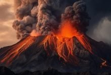 volcán en Islandia hizo erupción / Indonesia