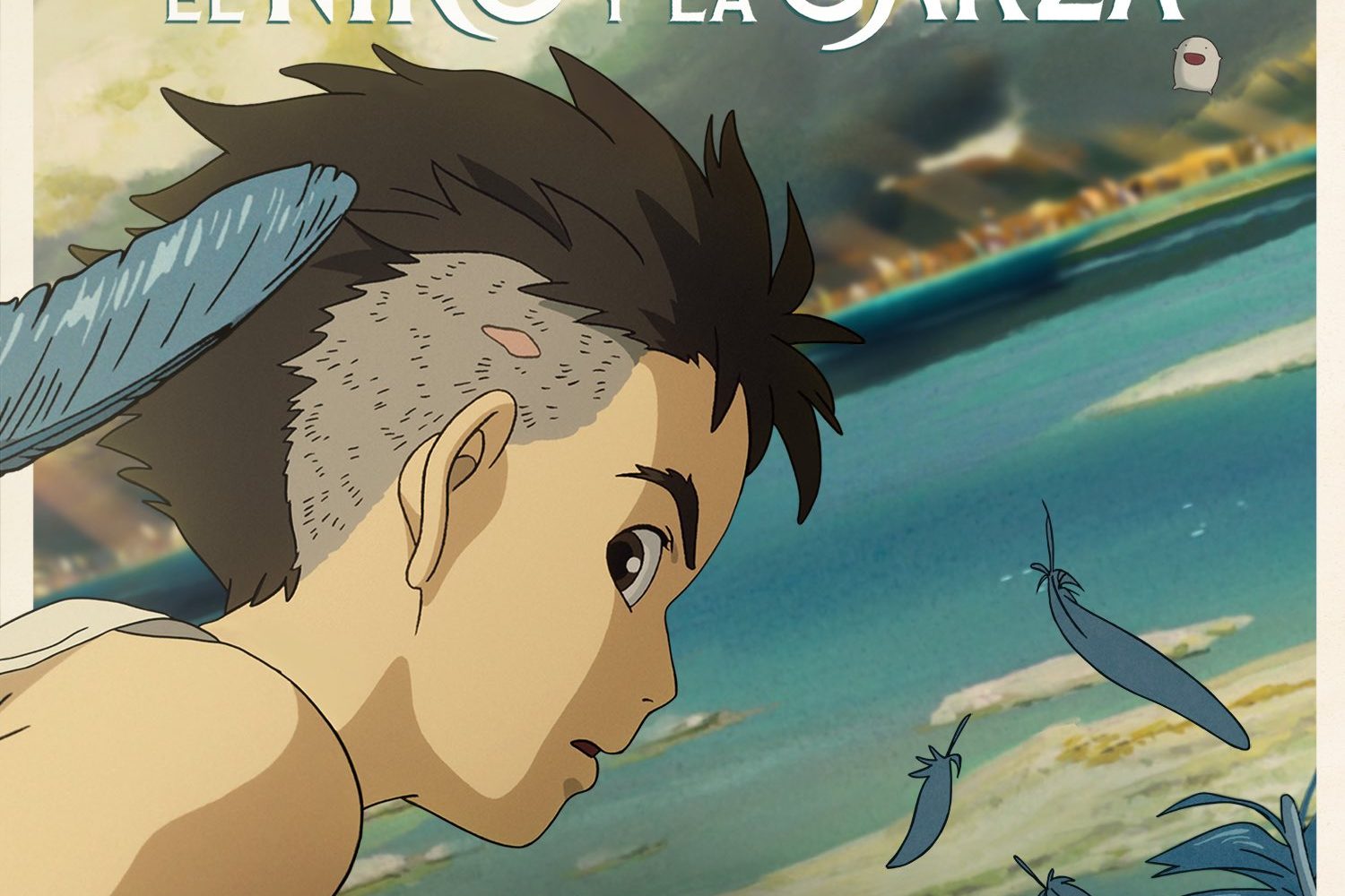 El ni&ntilde;o y la garza