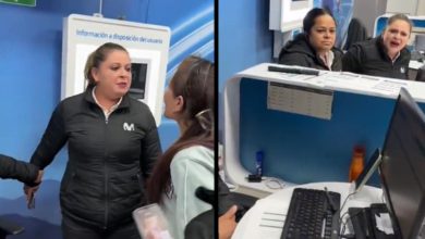 Revelen foto in&eacute;dita del altercado en una sede de Movistar en Bogot&aacute;