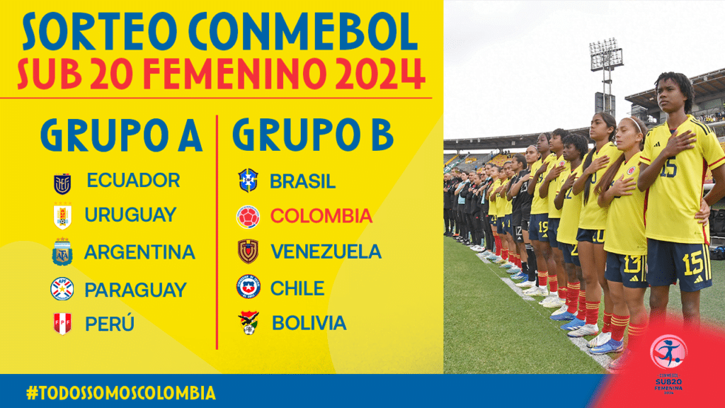 Estos son los rivales de la Selecci&oacute;n Colombia en el CONMEBOL Sudamericano Femenino Sub 20